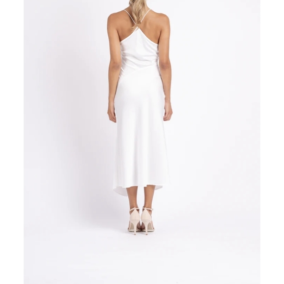 One Fell Swoop MUSE DRESS IN WHITE ON WHITE - Picture 3 of 3